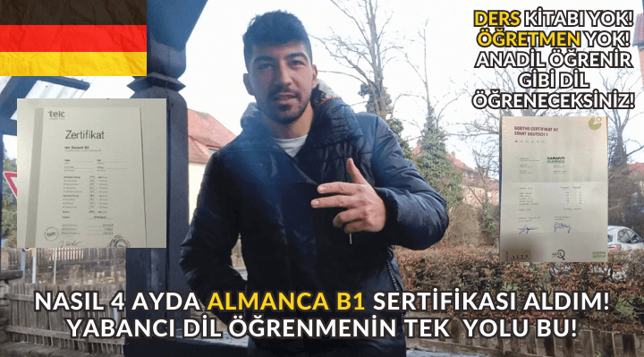 NASIL 4 AYDA ALMANCA B1 SERTİFİKASI ALDIM! - 4 AYDA NASIL ALMANCA ÖĞRENİLİR? - YABANCI DİLİN SIRLARI